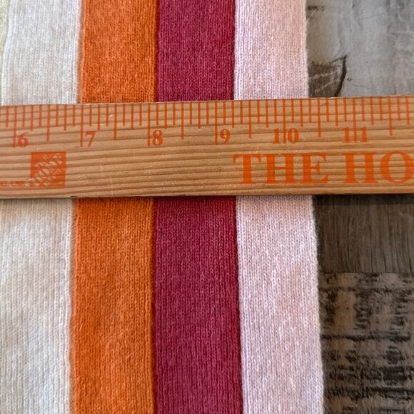 Vintage Gap Y2K Lambswool Rainbow Striped Scarf Winter Pride Multicolor Shawl - Picture 7 of 7